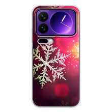 Новогодние Чехлы для Шяоми 17 Про Макс (VPrint) (Снежинка)