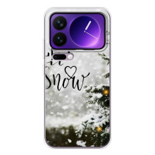 Новогодние, Праздничные Чехлы для Xiaomi 17 Pro Max - 2024 год – Let it snow