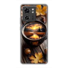 Чехол с уникальным дизайном «Осень с кофе» для Xiaomi 17 Pro Max – Тёмный кофе