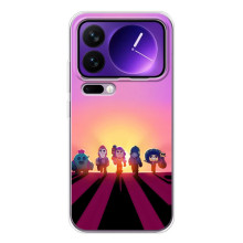Силіконовый Чохол на Xiaomi 17 Pro Max з картинкою Brawl Stars – Персонажі на заході сонця