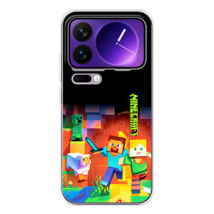Чехлы для Xiaomi 17 Pro Max (Персонажи Майн Крафт) – Герой Майнкрафт