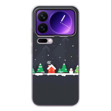 Силіконовий бампер на різдво для Xiaomi 17 Pro Max – Місто зимове