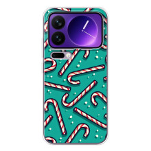 Силіконовий бампер на різдво для Xiaomi 17 Pro Max – Льодяники