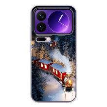 Силіконовий бампер на різдво для Xiaomi 17 Pro Max – Потяг