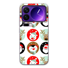 Силіконовий бампер на різдво для Xiaomi 17 Pro Max – Різдвяний принт