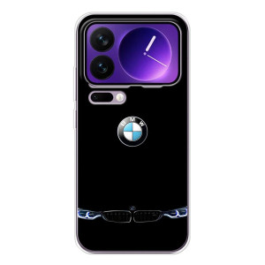 Силиконовый бампер с картинкой машины на Xiaomi 17 Pro Max – Черный BMW
