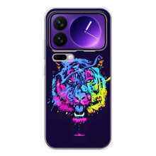 Силіконовий бампер з картинкою звірів для Xiaomi 17 Pro Max (Тигр-Арт)