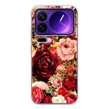 Силіконовий бампер з принтом (квіточки) на Xіаомі 17 Про Мax (Букет квітів)