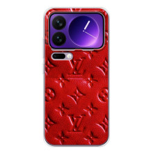 Текстурний Чохол Louis Vuitton для Xіаомі 17 Про Мax (Червоний ЛВ)