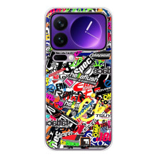 Яскраві Чохли з принтами для Xiaomi 17 Pro Max – Значки