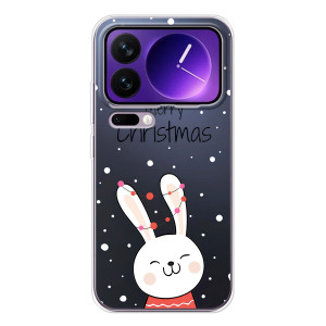 Зимні Чохли для Xiaomi 17 Про Макс - прозорий фон