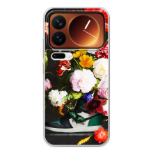 Брендновые Чехлы для Xiaomi 17 Pro - (PREMIUMPrint) – Nike цветы