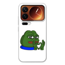 Чохли з зображенням Жаба Мем на Xiaomi 17 Pro – Жаба серце