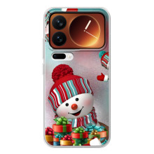 Чохли на Новий Рік Xiaomi 17 Pro (Сніговик в шапці)