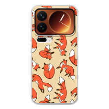 Чехлы с картинкой Лисички для Xiaomi 17 Pro (VPrint) – Лисички