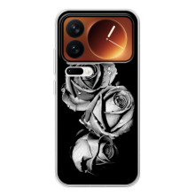 Чехол с картинкой (Стильные) для Шяоми 17 Про - (AlphaPrint) – Черная роза