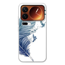 Чехол с картинкой (Стильные) для Шяоми 17 Про - (AlphaPrint) – Перышко