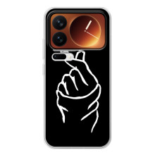 Чохол (Знак сердечка) для Xiaomi 17 Pro – Сердечко на чорному