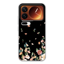 Чехол для Шяоми 17 Про - с принтом (Дизайнерские) (AlphaPrint) (Маленькие цветы)