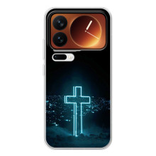 Чехол для Xiaomi 17 Pro (AlphaPrint) - (Христианские) – Крест и город