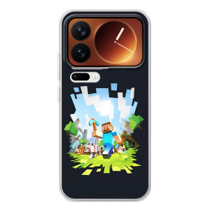 Чохол Майнкрафт на Xiaomi 17 Pro (AlphaPrint) Minecraft