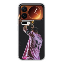 Чехол Месси футболист для Xiaomi 17 Pro – Месси с кубом