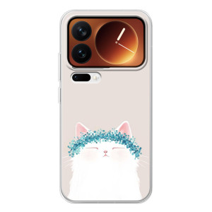 Чехол на тематику: Коты для Xiaomi 17 Pro – Белый котик