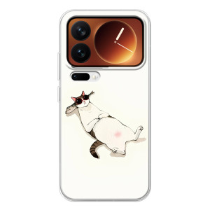 Чехол на тематику: Коты для Xiaomi 17 Pro – Отдых