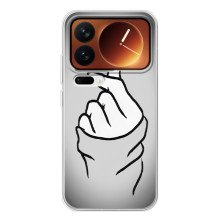 Чохол з принтом для Xiaomi 17 Pro (AlphaPrint - Знак сердечка) – Значок Love