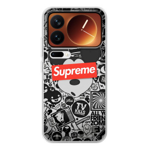Чохол з Брендами одягу на Xіаомі 17 Про – Supreme Маус