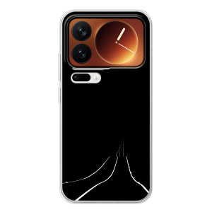 Чехол с картинками на черном фоне для Xiaomi 17 Pro – Дорога