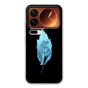 Чехол с картинками на черном фоне для Xiaomi 17 Pro – Листочек