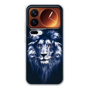 Чехол с картинкой на Xiaomi 17 Pro – Лев - синий