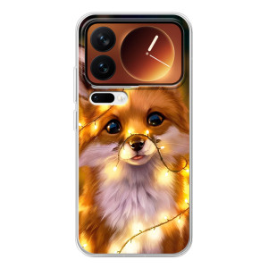 Чехол с Лисичкой для Xiaomi 17 Pro – Новогодний лисенок