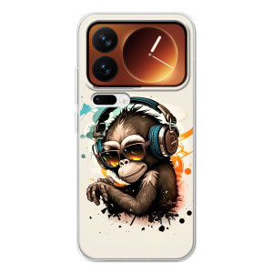 Чехол с Обезьянами Xiaomi 17 Pro - (AlphaPrint)