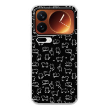 Чехол с принтом для Xiaomi 17 Pro (AlphaPrint) Модные коты – Меленькие котики