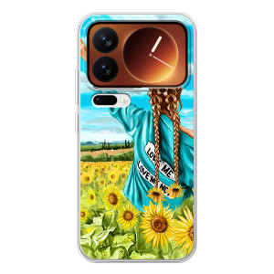 Чехол Стильные девушки на Xiaomi 17 Pro – Девушка на поле