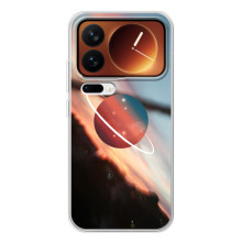 Чохол (ТПУ) з планетами на Xiaomi 17 Pro – Сатурн