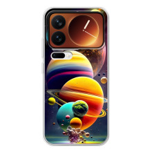 Чохол (ТПУ) з планетами на Xiaomi 17 Pro