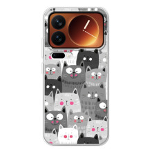 Чехол с милыми котиками на Шяоми 17 Про – Коллаж с котами