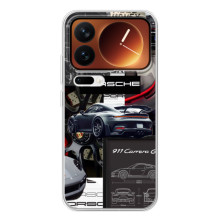 Чехол с авто Порше для Xiaomi 17 Pro – Коллаж Порше