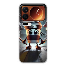 Чехол с мемом Тралалело тралала на Xiaomi 17 Pro – Капучино асасино