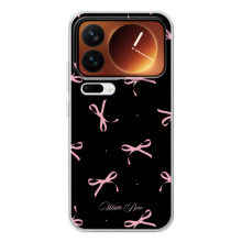 Чехол с бантиками на Шяоми 17 Про (Банты на черном)