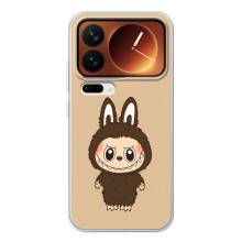 Чехол с Лабубу на Xiaomi 17 Pro (Коричневый Лабубу)