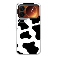Чохол з принтом корови на Xiaomi 17 Про – Чорний принт