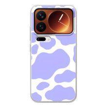 Чохол з принтом корови на Xiaomi 17 Про – Фіолетовий принт