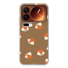 Чехол с принтом лисички на Шяоми 17 Про – Маленькие лисички