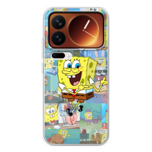 Силіконовий чохол Спанч Боб на Xіаомі 17 Про (Радісний Спанч Боб)