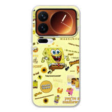 Силіконовий чохол Спанч Боб на Xіаомі 17 Про (Спанч Боб біжить)