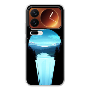 Літній Чохол на Xiaomi 17 Pro – Синій Водоспад